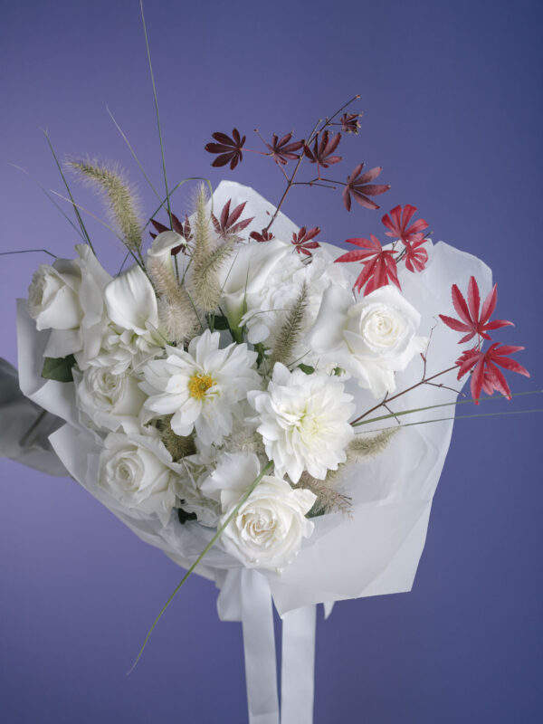 Buchet „Un Vis” cu flori albe
