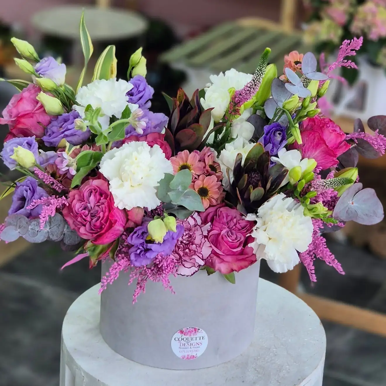Cutie Florală Extravaganță Violet