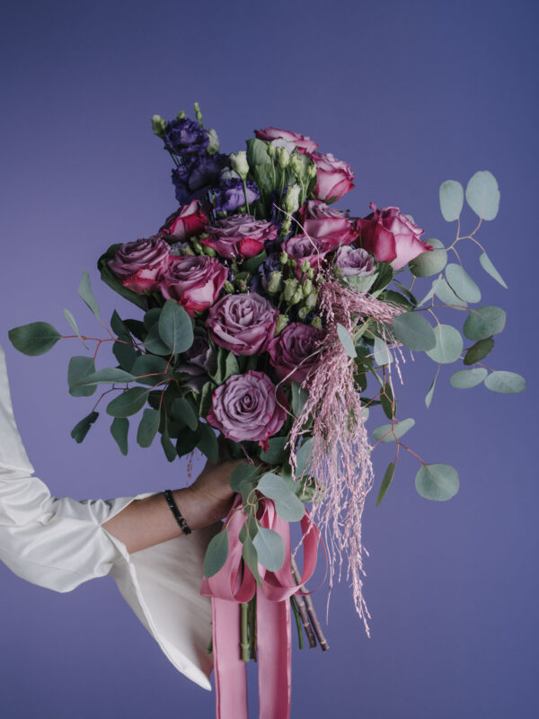 Purple Roses Bouquet
