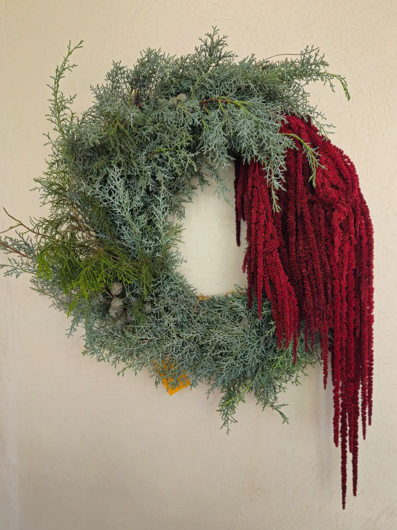 Coronița cu amaranthus burgundy